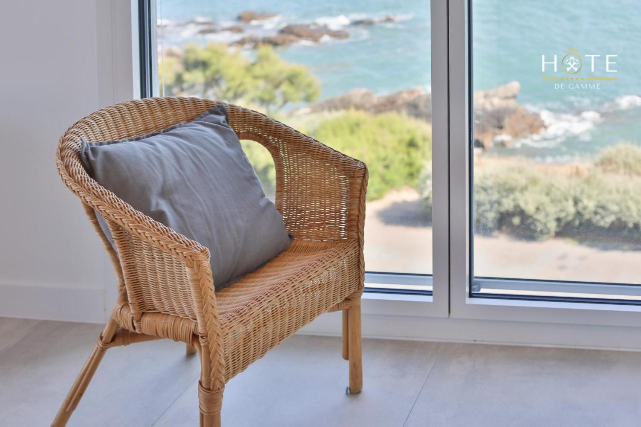 Appartement De Caractere, Superbe Vue Mer 280° La Chaume Exteriér fotografie