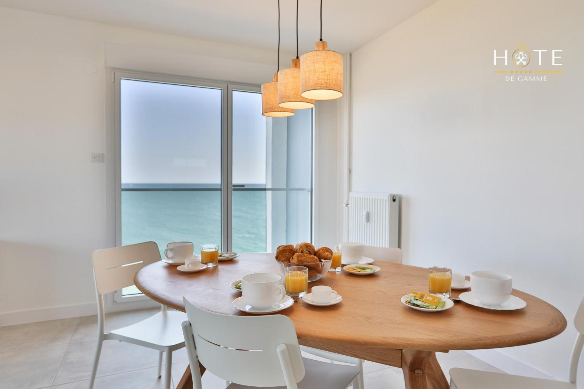 Appartement De Caractere, Superbe Vue Mer 280° La Chaume Exteriér fotografie