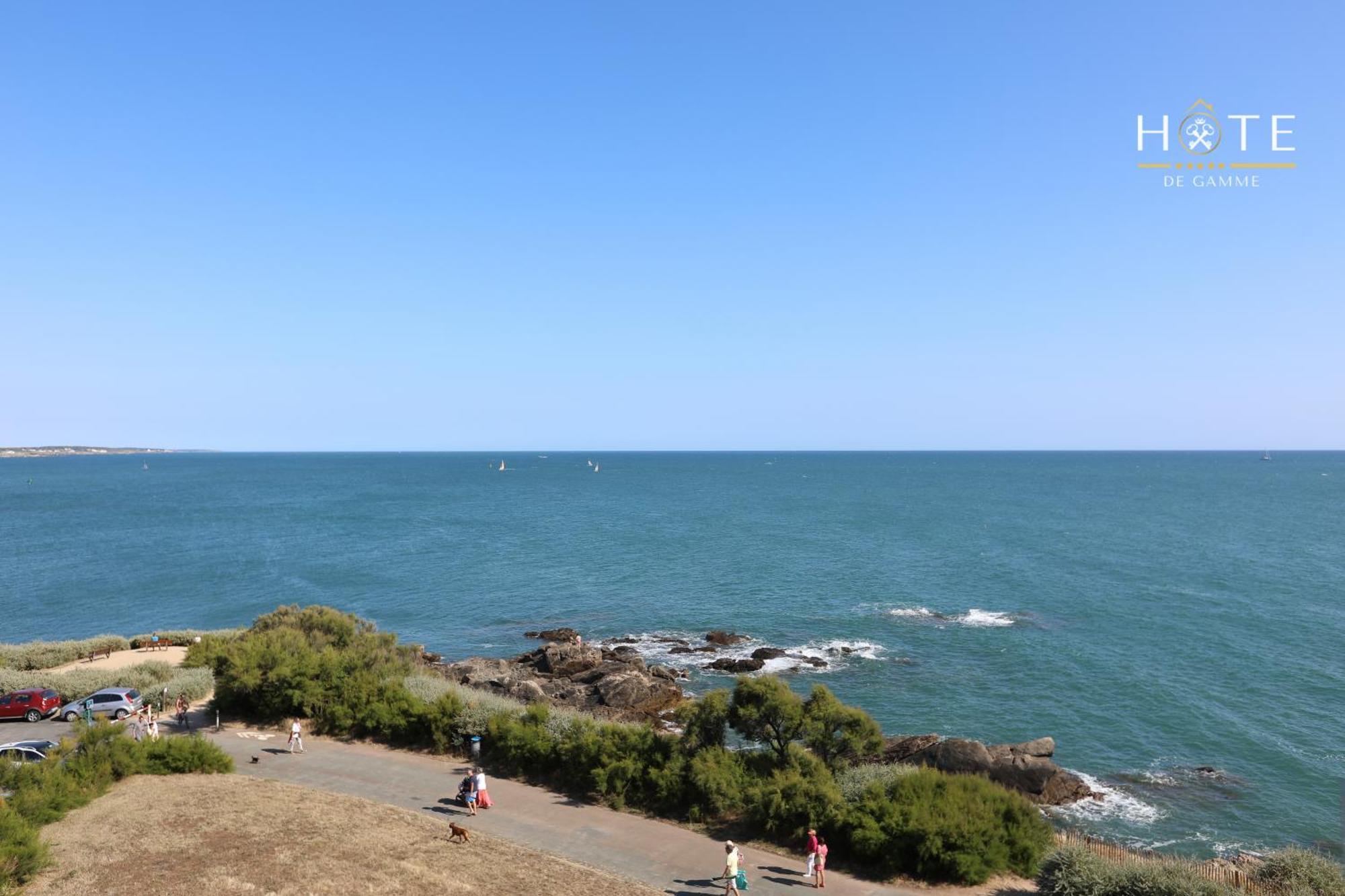 Appartement De Caractere, Superbe Vue Mer 280° La Chaume Exteriér fotografie
